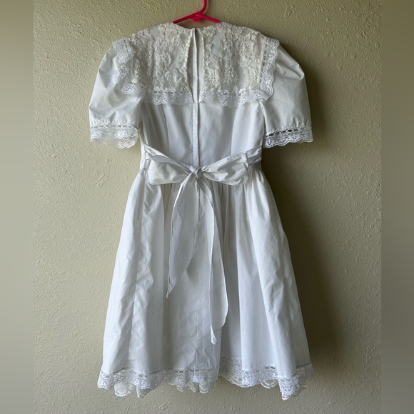 Vintage Gunne Sax Jessica McClintock Size 7 Lace Dress - Picture 6 of 9